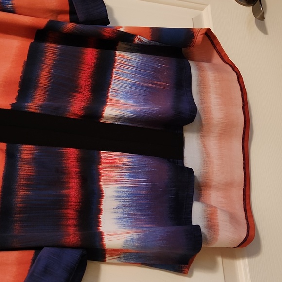 XL New Directions multi color Fall Winter top - Picture 3 of 5